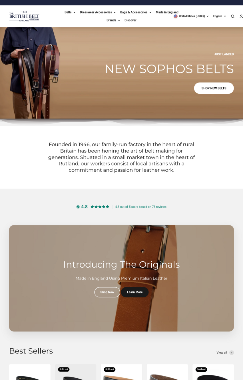The British Belt Company Review
