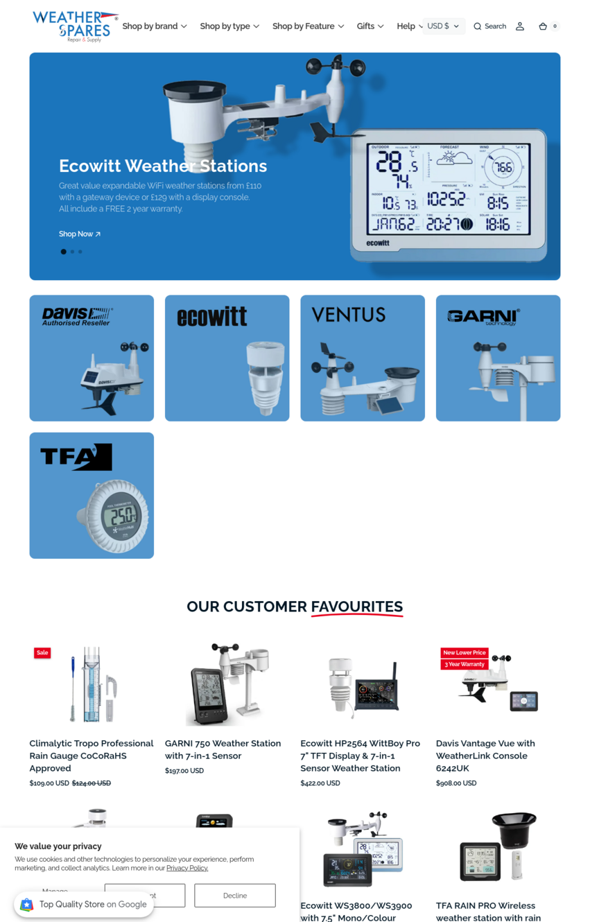 Weather Spares Review